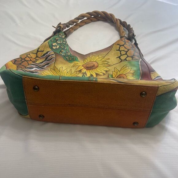 Anuschka Multicolor Sunflower Shoulder Bag - Picture 7 of 16